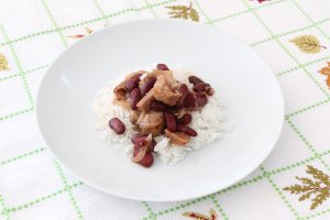 Frango Salteado com Legumes e Cuscus