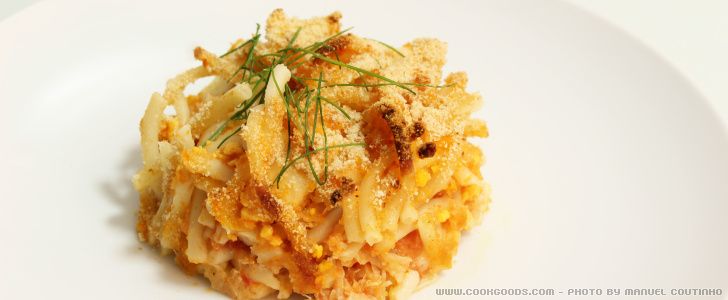 Bacalhau Gratinado com Massa à Dona Lucília