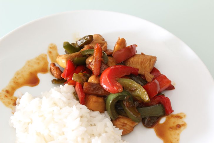 Sautéed Honey Glazed Chicken with Bell Peppers
