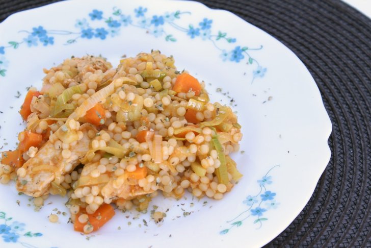 Sautéed Chicken with Veggies and Couscous